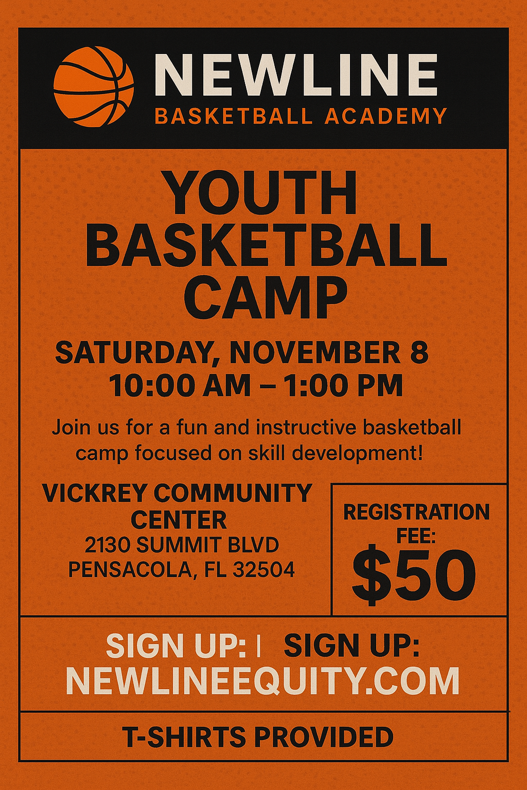 NewLine Basketball Camp - November 8th