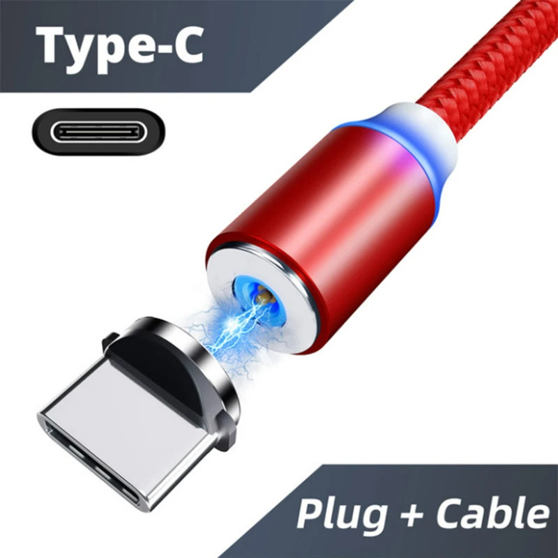 LED Magnetic Fast Charging Type C Cable