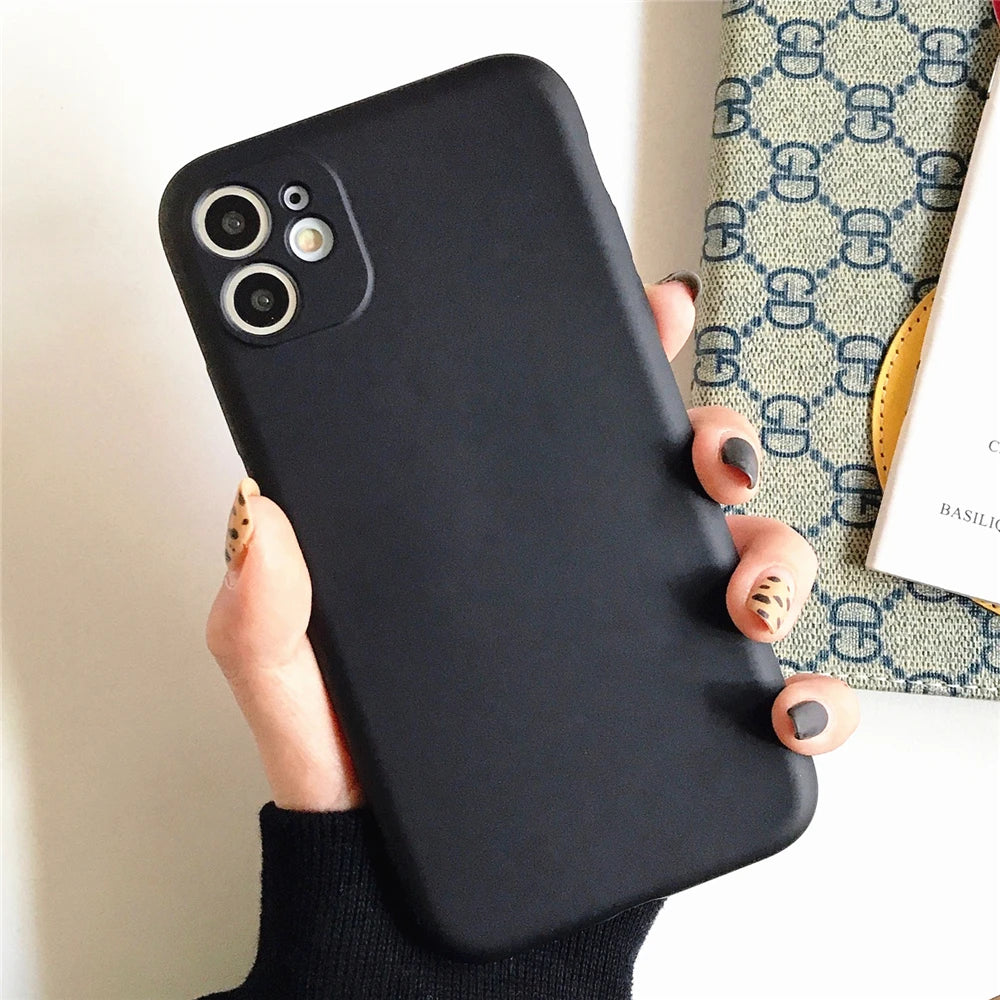 Luxury Business Design Liquid Silicone Case for iPhone All Sizes