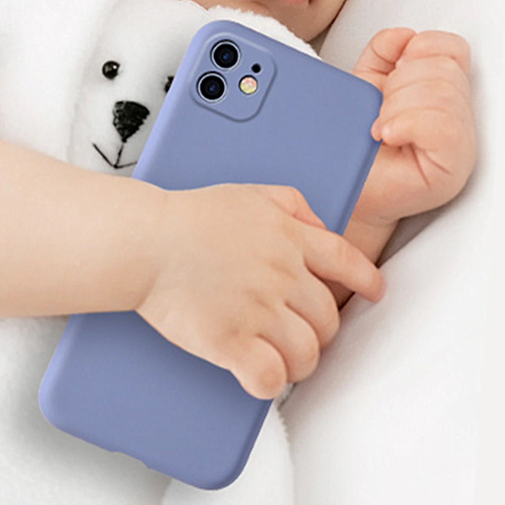 Luxury Business Design Liquid Silicone Case for iPhone All Sizes