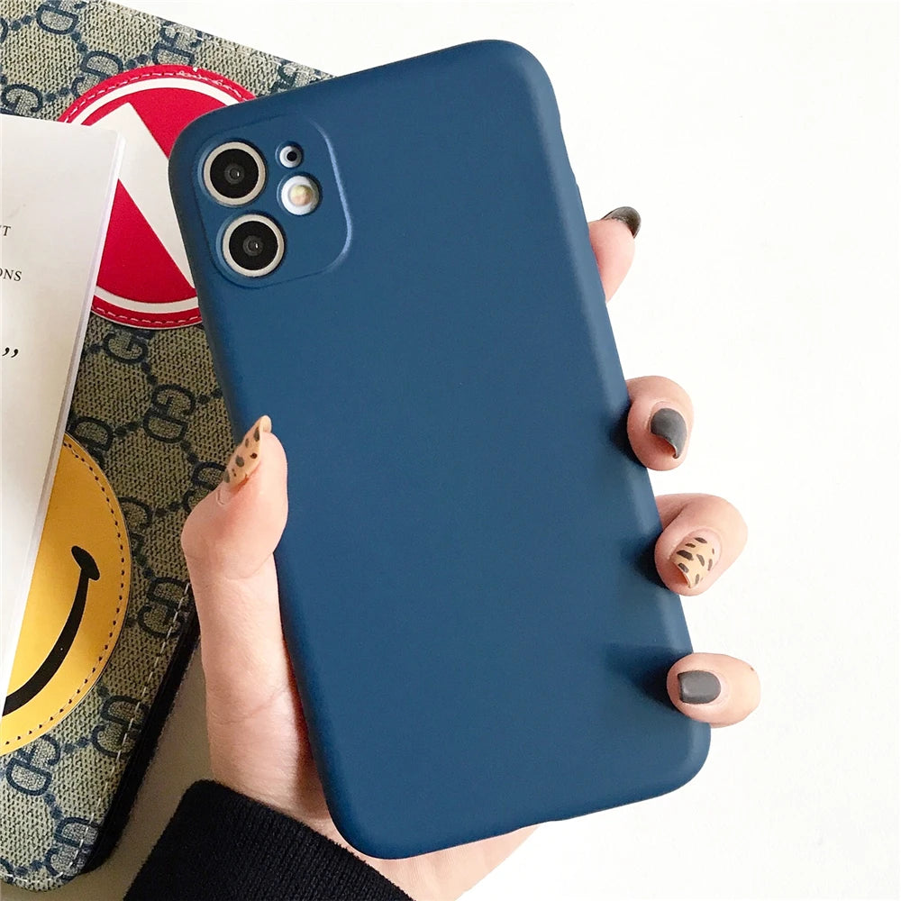 Luxury Business Design Liquid Silicone Case for iPhone All Sizes