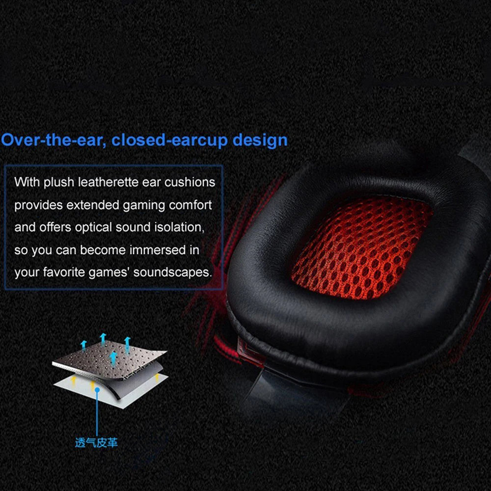 Gaming Headset With LED Light