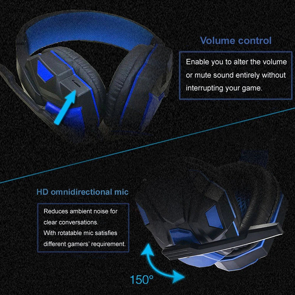 Gaming Headset With LED Light