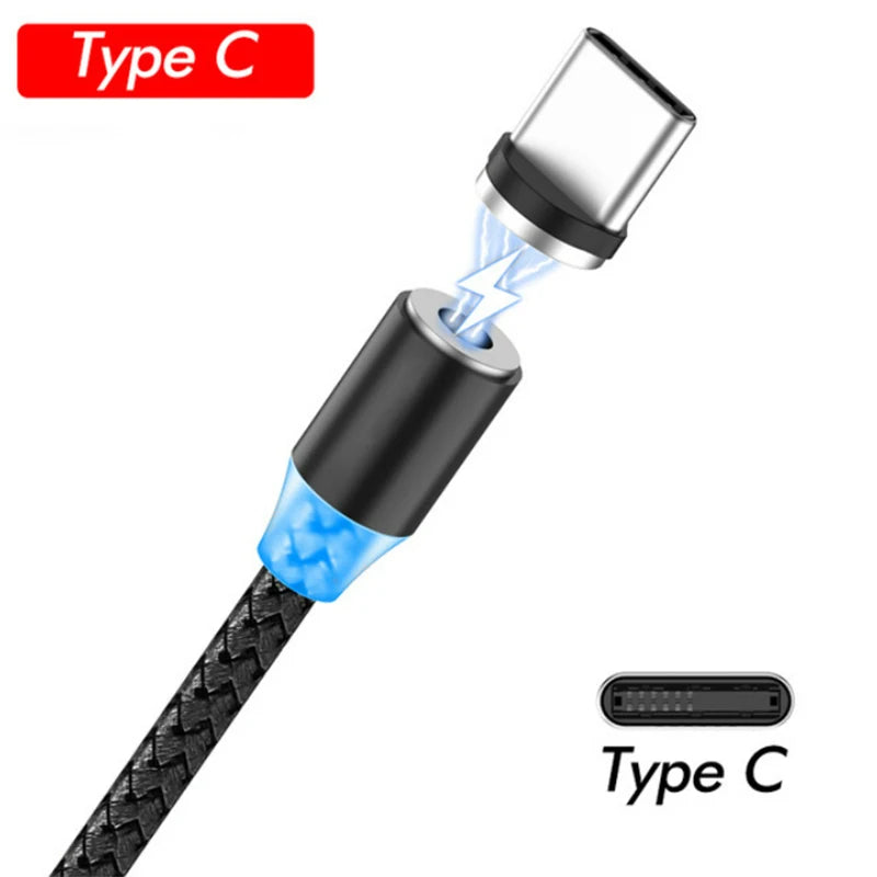 LED Magnetic Fast Charging Type C Cable