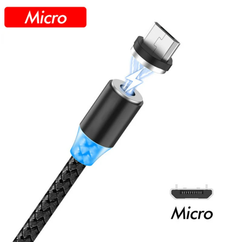 LED Magnetic Fast Charging Type C Cable