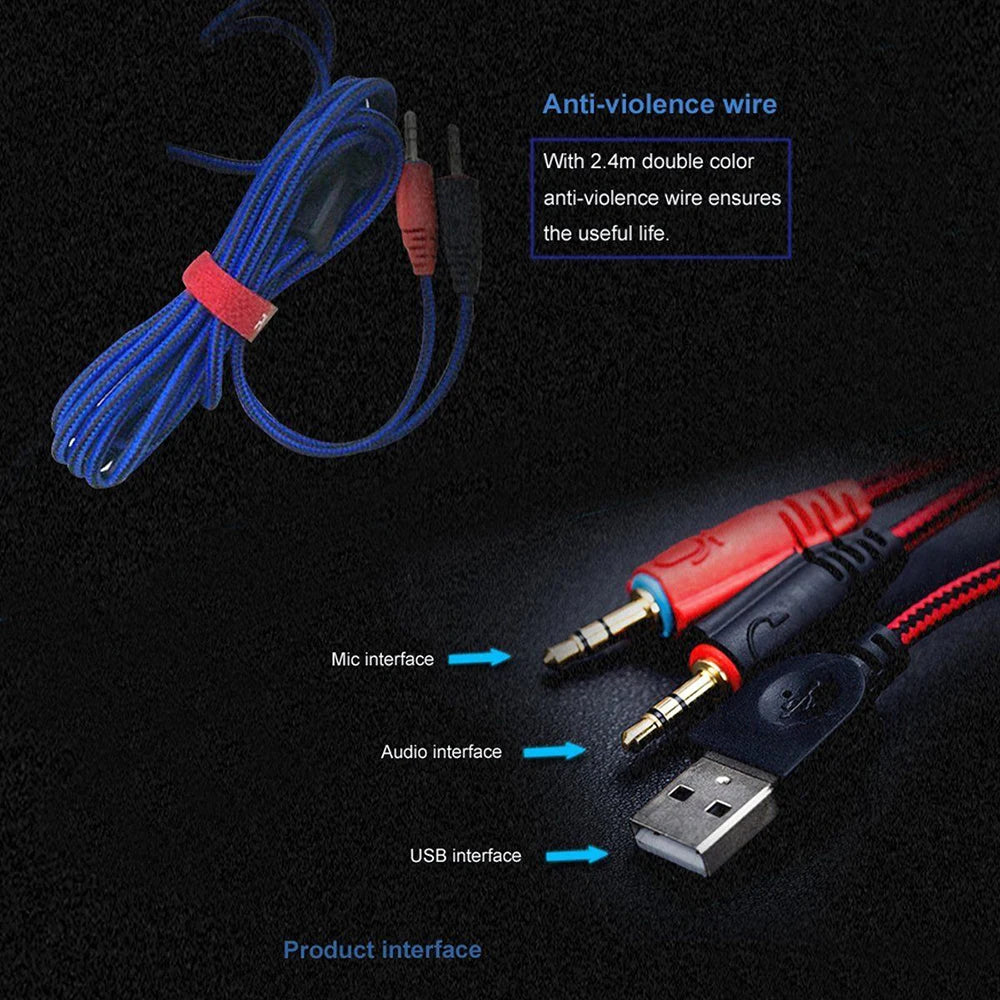 Gaming Headset With LED Light