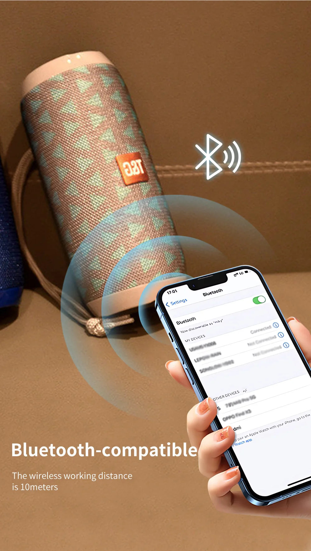 T&G Portable Sound Box Waterproof Loudspeaker