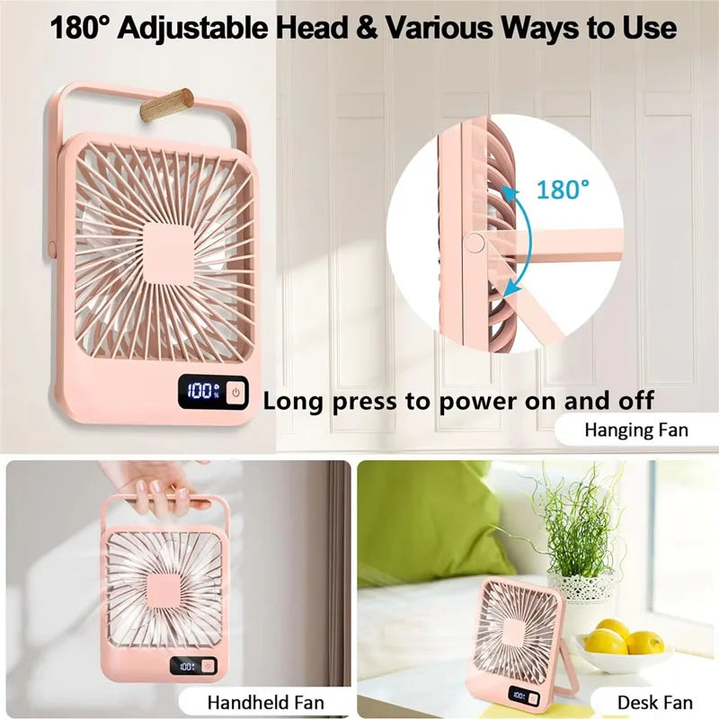 Portable Desktop Fan Rechargeable