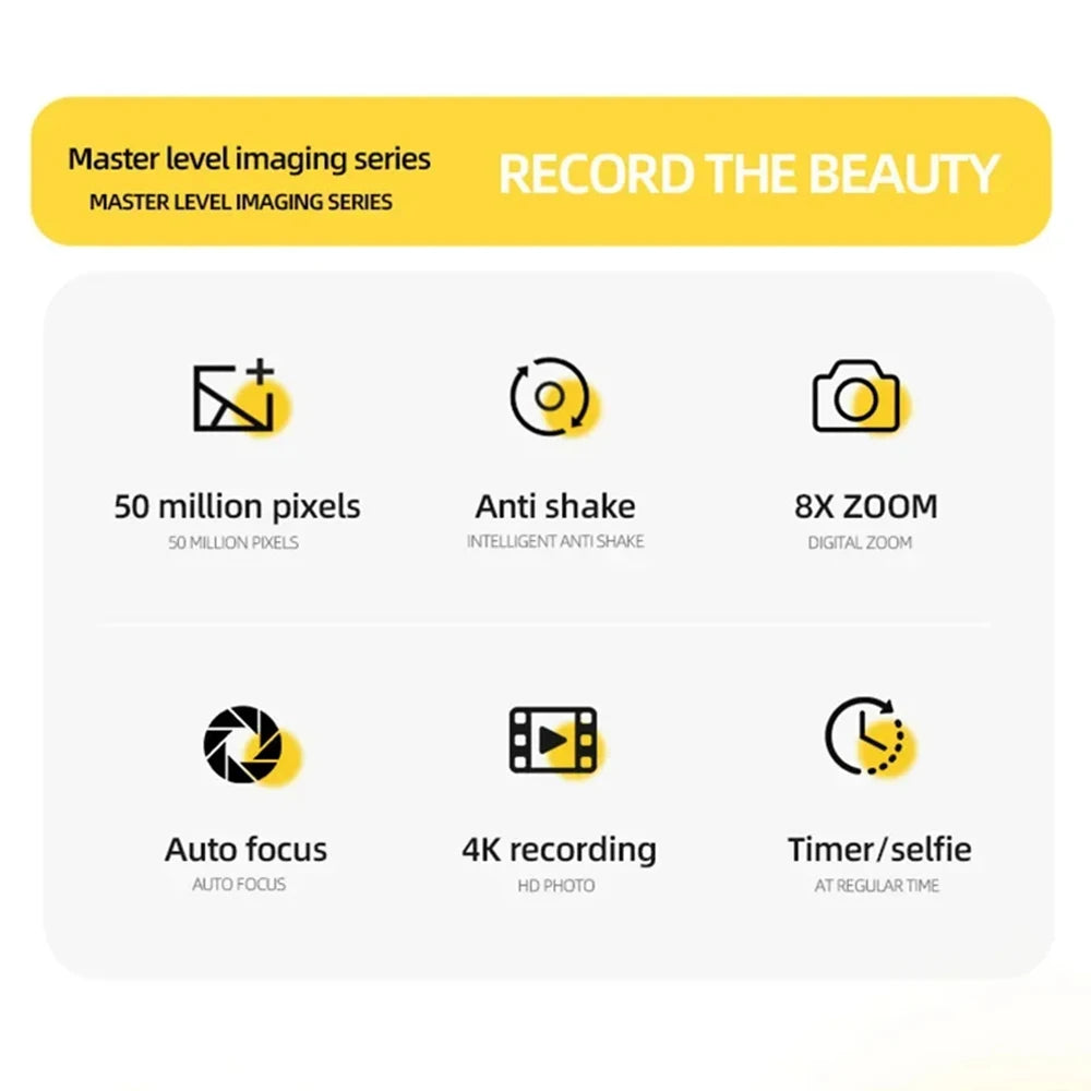 4K Digital Camera 50MP
