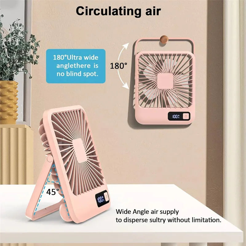 Portable Desktop Fan Rechargeable