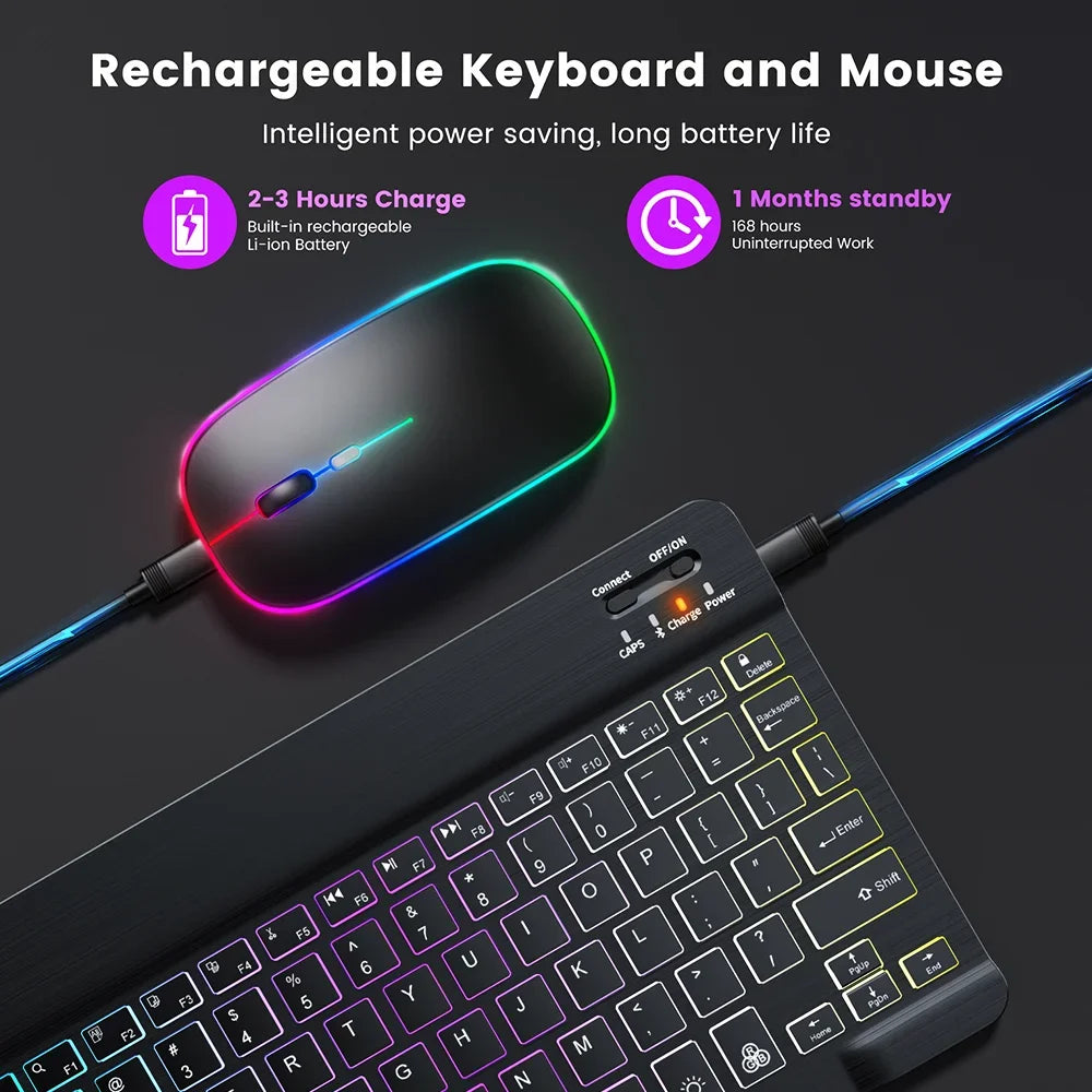 Backlight Bluetooth Keyboard & Mouse
