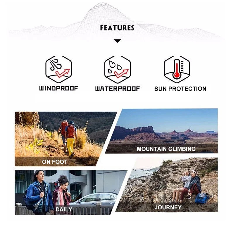 LNGXO Waterproof Hiking Jackets for Men and Women