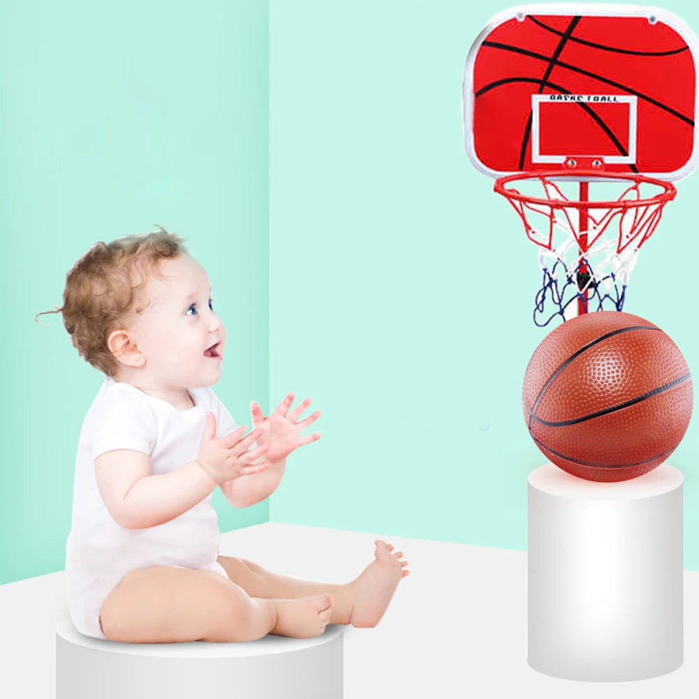 Basketball Goals with Ball and Pump Portable Basketball Hoop Adjustable Basketball Hoop Set Indoor Outdoor Play for Kids
