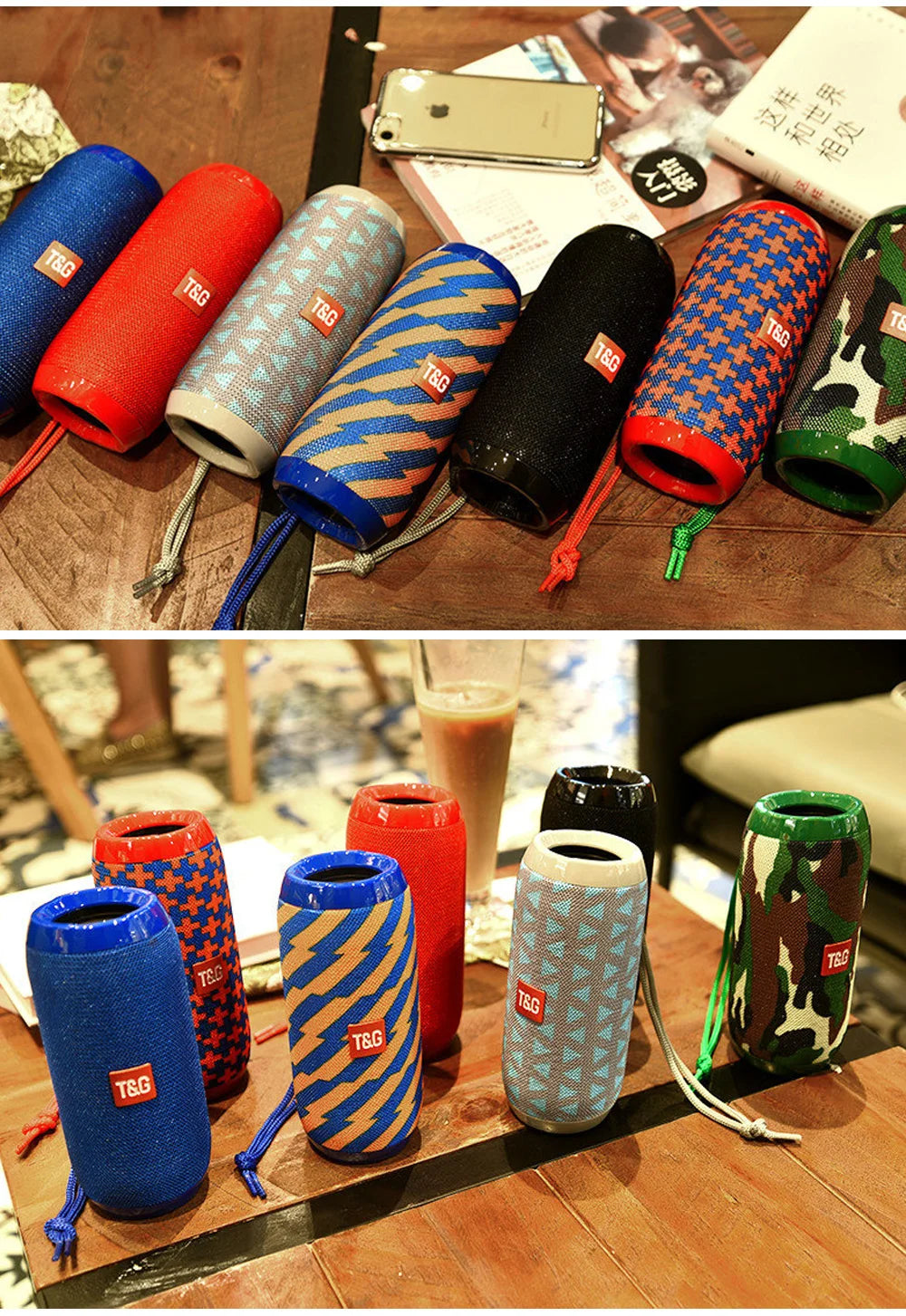 T&G Portable Sound Box Waterproof Loudspeaker