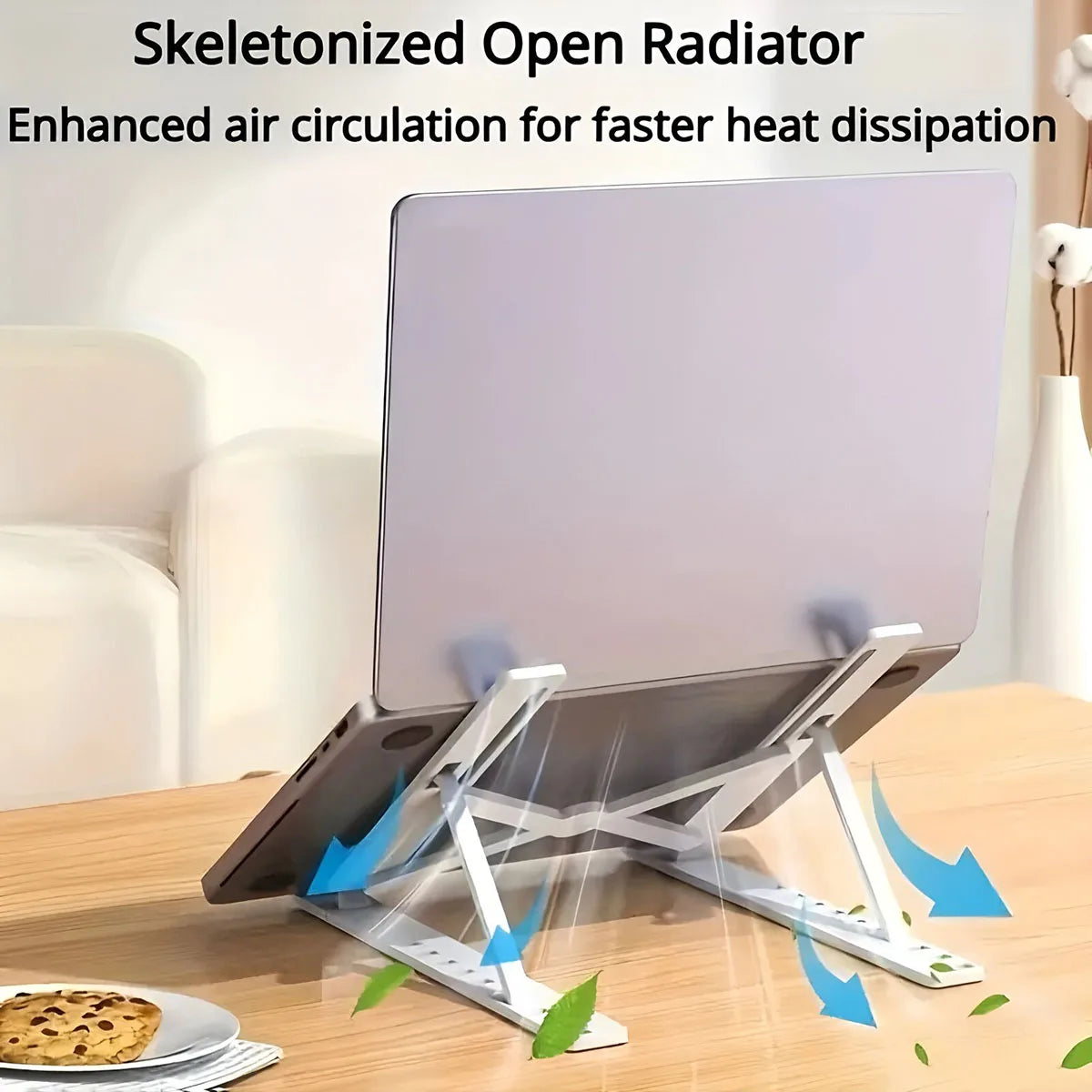 Laptop stand with 7 adjustable levels