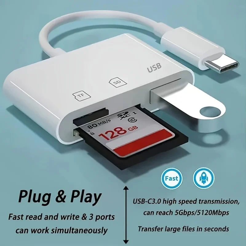 3 In 1 Adapter Type-C