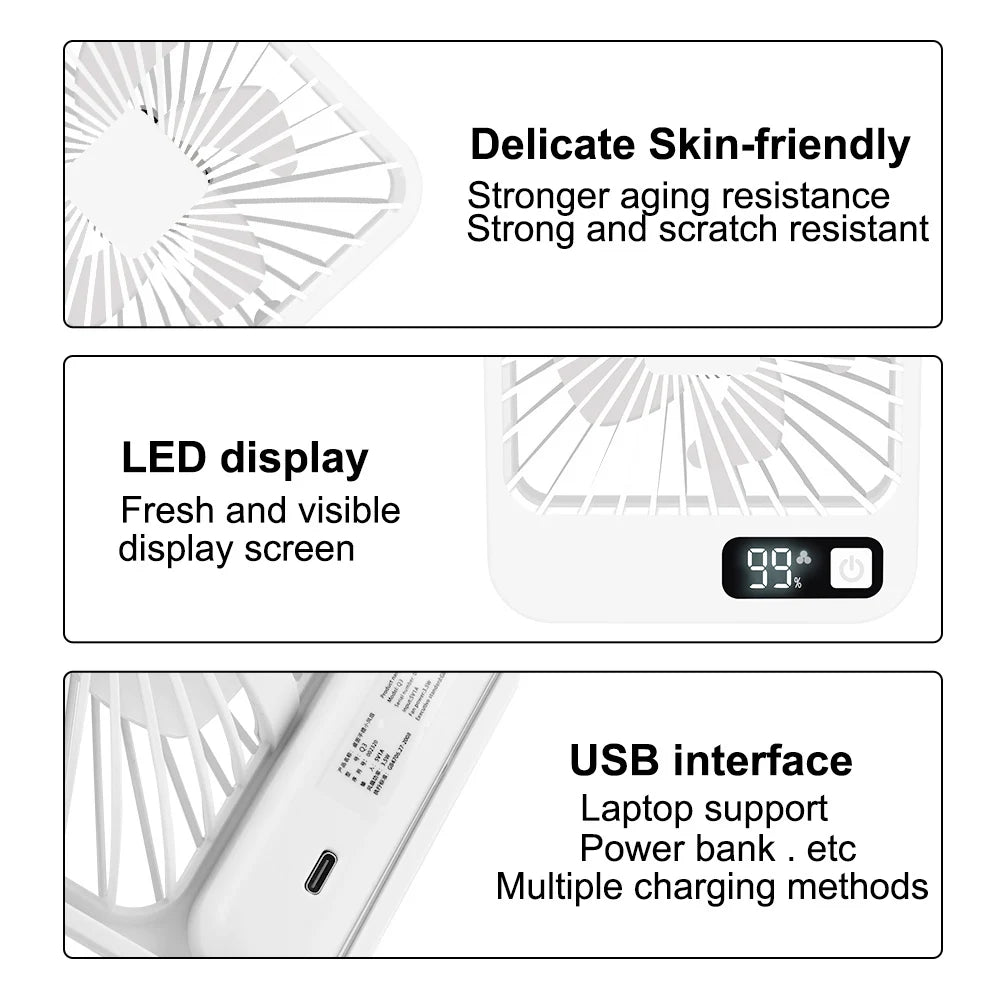 Portable Desktop Fan Rechargeable