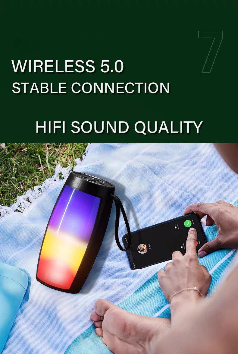Wireless Bluetooth Speaker With LED Light