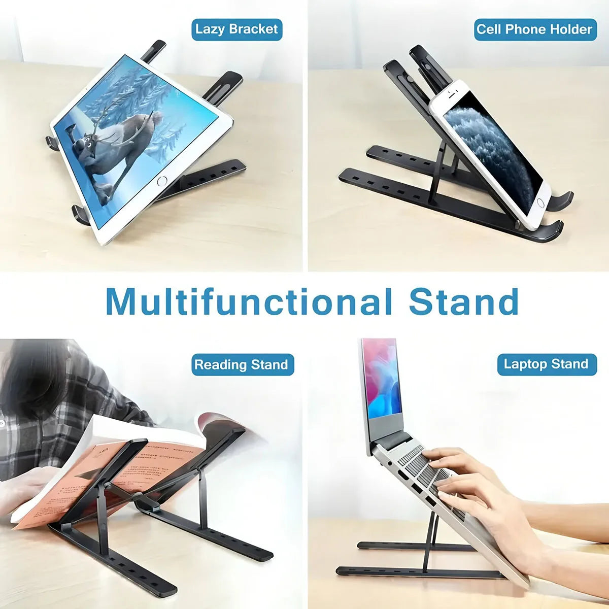 Laptop stand with 7 adjustable levels