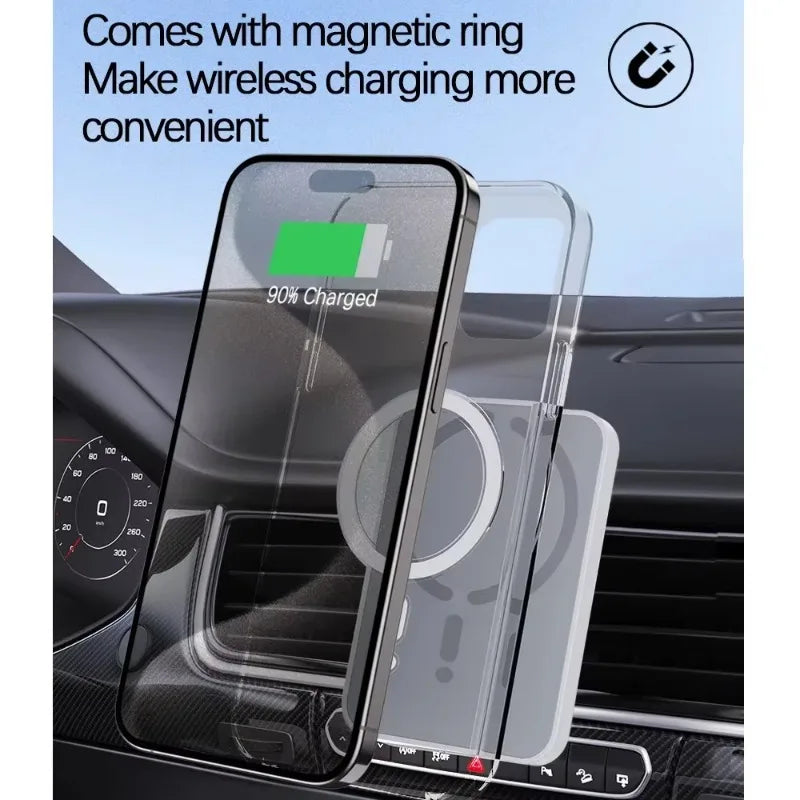 Magnetic Wireless Car Charger Outlet Phone Holder for iPhone