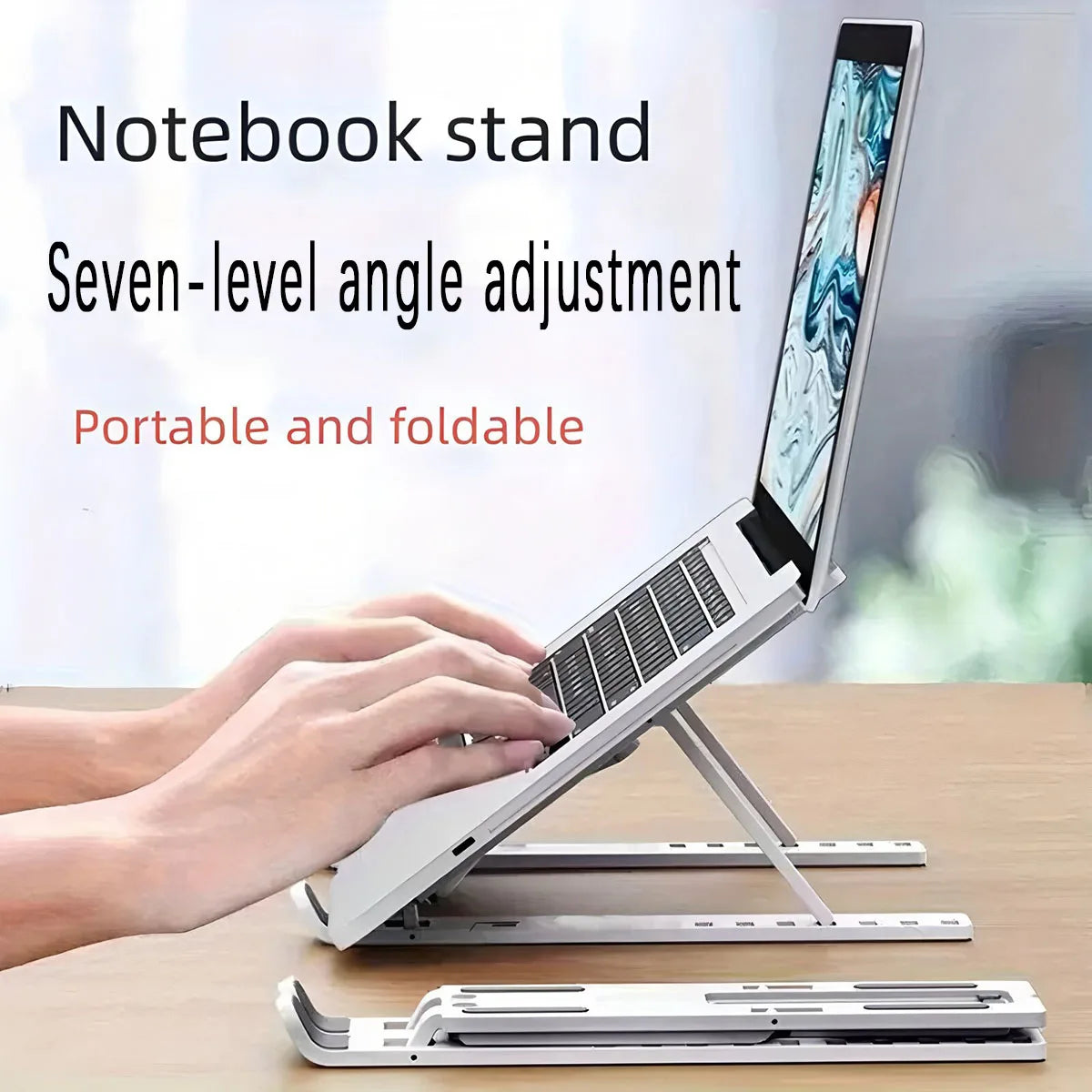 Laptop stand with 7 adjustable levels