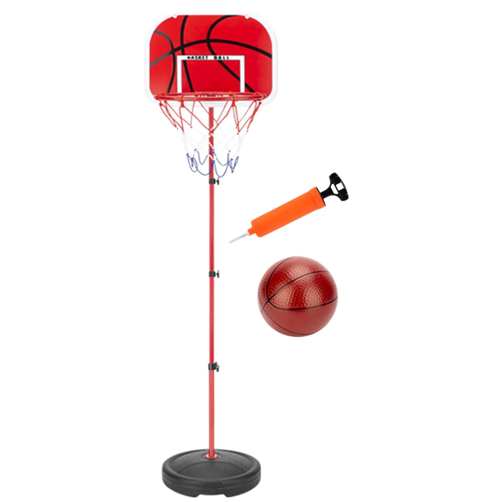 Basketball Goals with Ball and Pump Portable Basketball Hoop Adjustable Basketball Hoop Set Indoor Outdoor Play for Kids