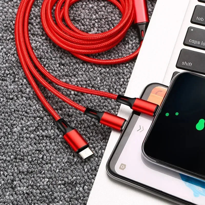 3-in-1 fast charging cable