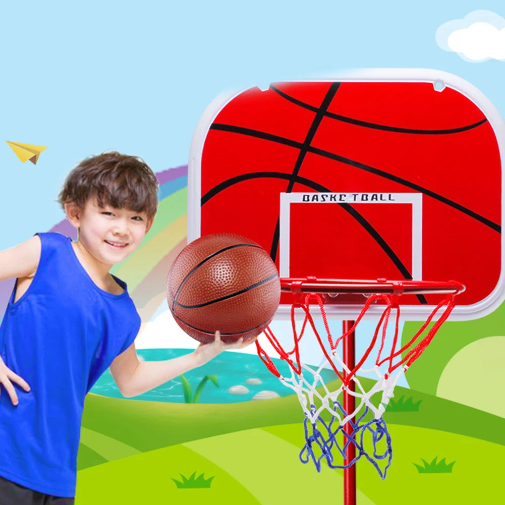 Basketball Goals with Ball and Pump Portable Basketball Hoop Adjustable Basketball Hoop Set Indoor Outdoor Play for Kids
