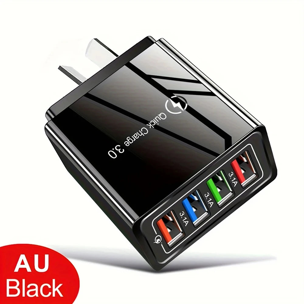 USB Charger Multi Port 4 USB Quick Charge 3.0 For Phone