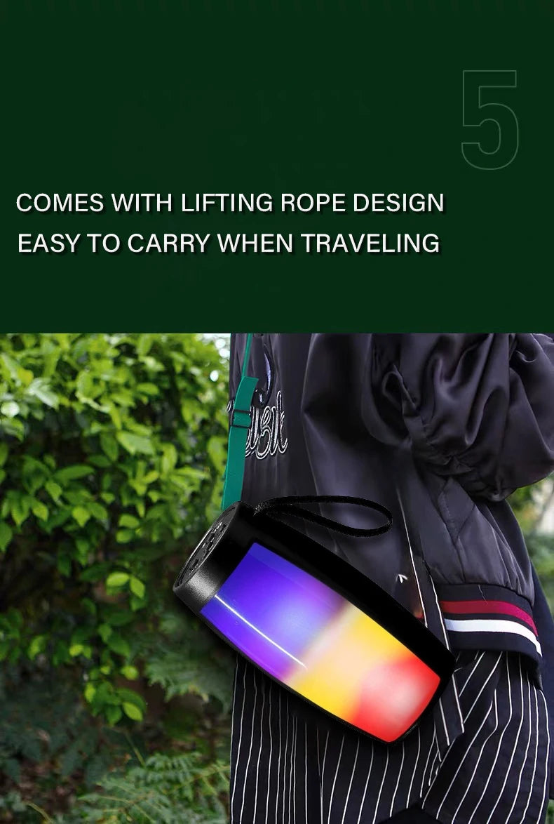 Wireless Bluetooth Speaker With LED Light