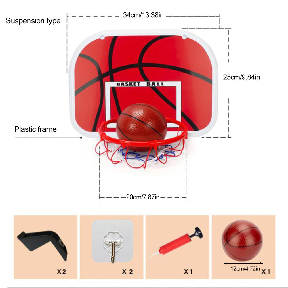 Basketball Goals with Ball and Pump Portable Basketball Hoop Adjustable Basketball Hoop Set Indoor Outdoor Play for Kids
