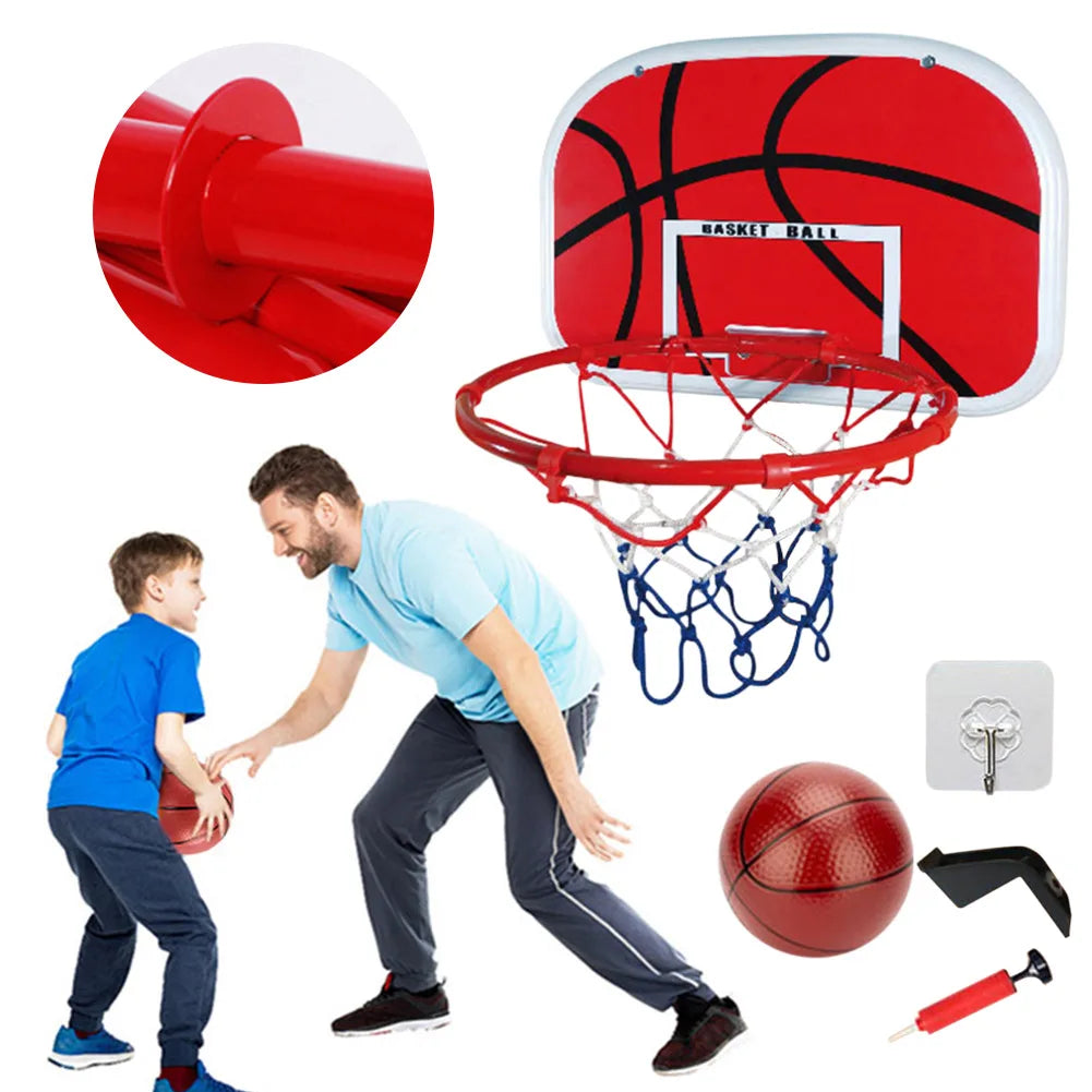 Basketball Goals with Ball and Pump Portable Basketball Hoop Adjustable Basketball Hoop Set Indoor Outdoor Play for Kids