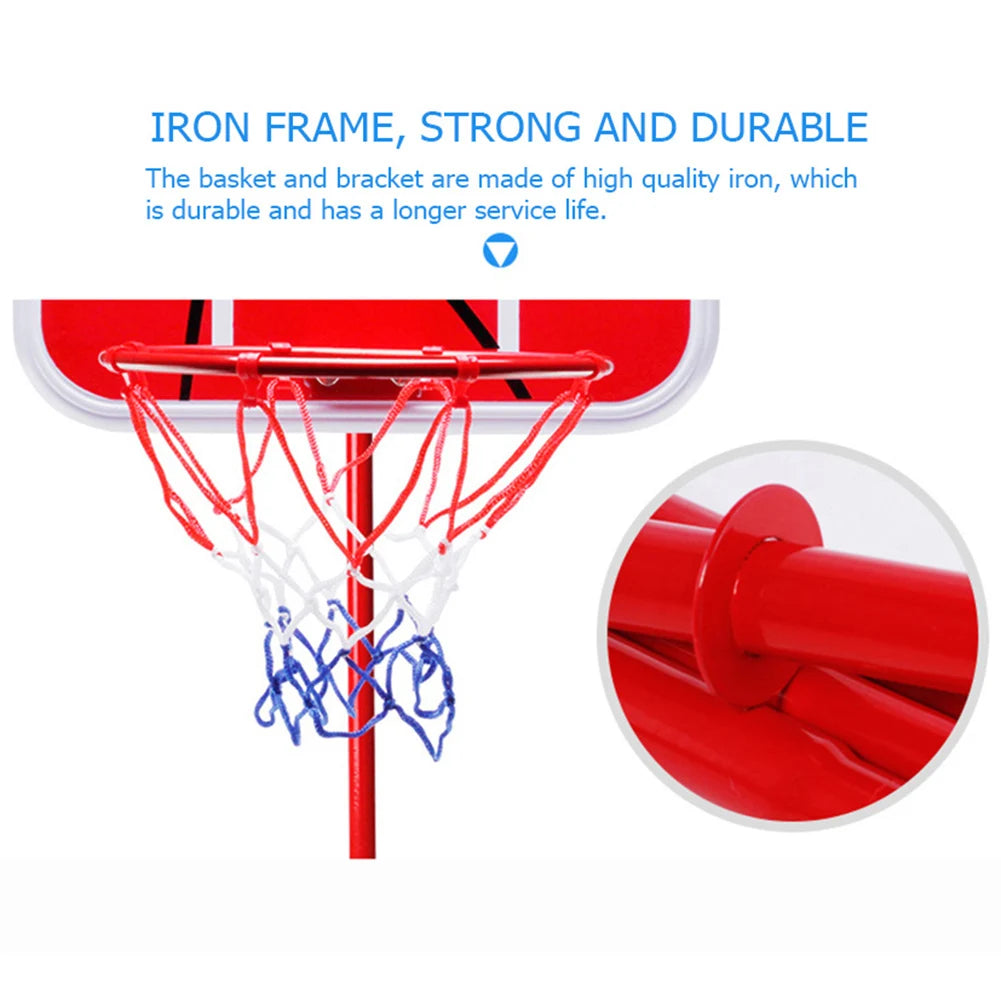 Basketball Goals with Ball and Pump Portable Basketball Hoop Adjustable Basketball Hoop Set Indoor Outdoor Play for Kids