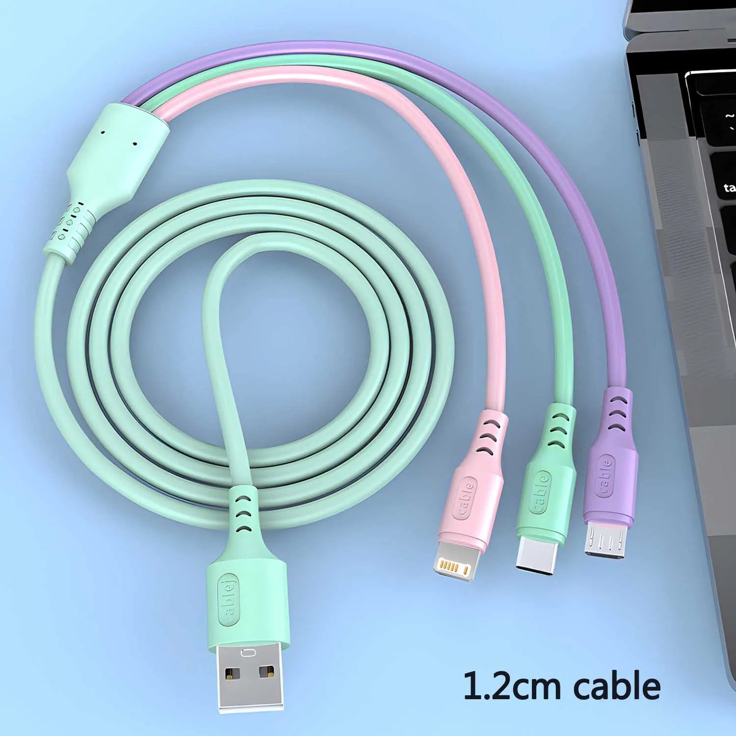 3 In 1 Super Fast Charging Cable For iPhone