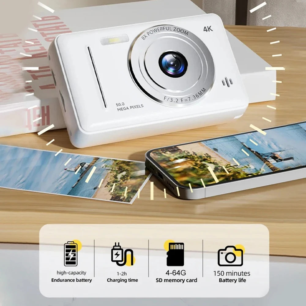 4K Digital Camera 50MP