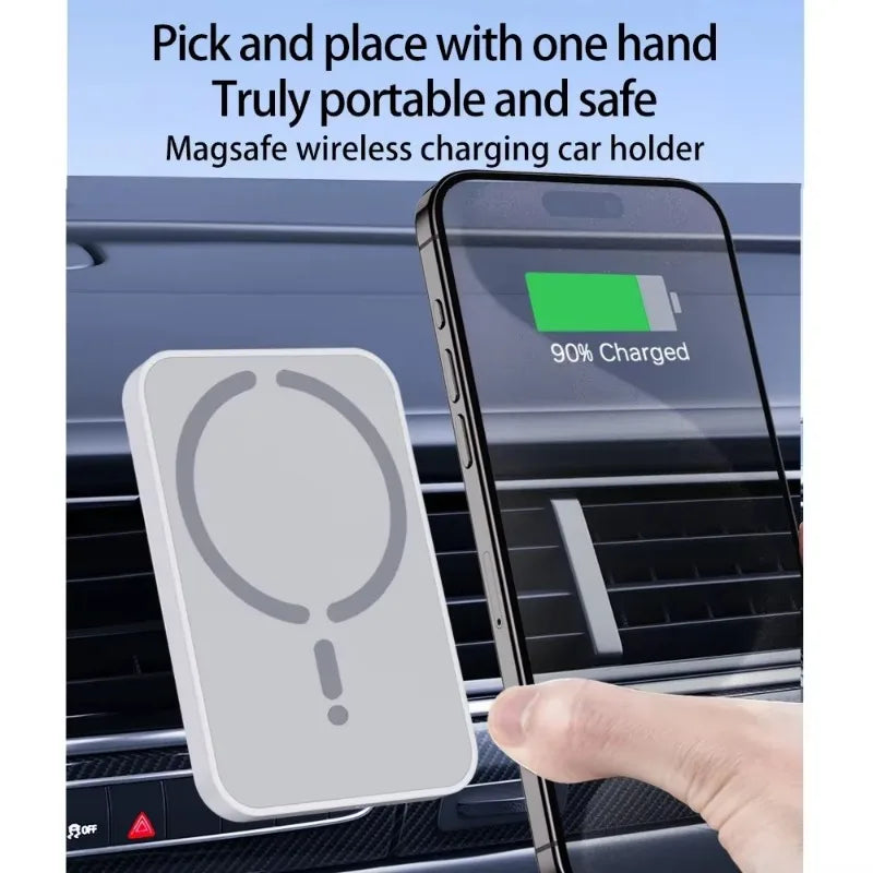 Magnetic Wireless Car Charger Outlet Phone Holder for iPhone
