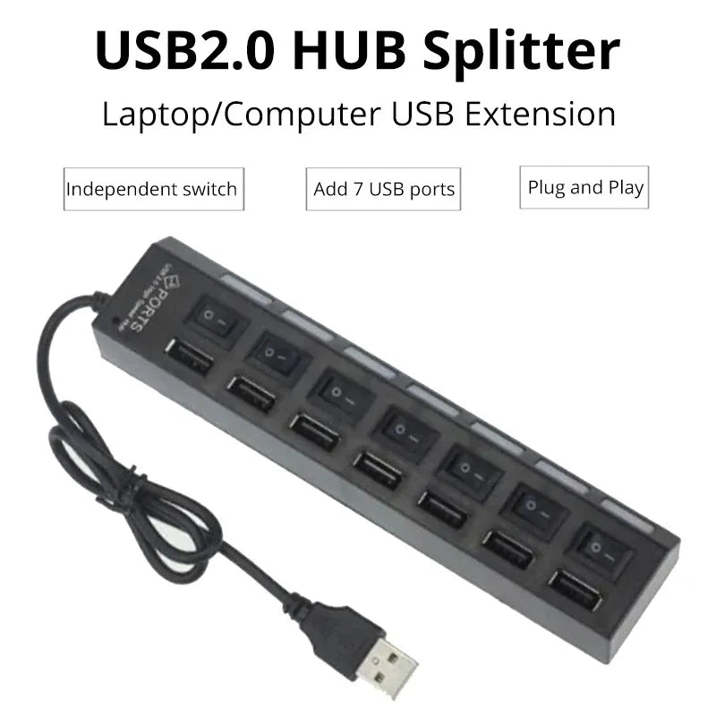Extension Hub 7-port USB 2.0