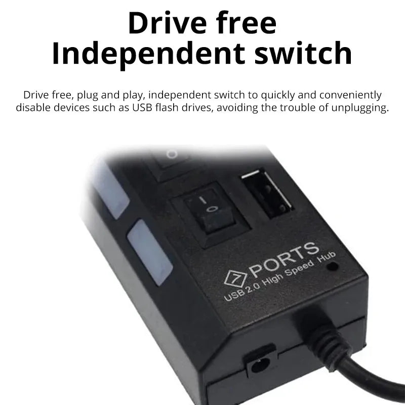 Extension Hub 7-port USB 2.0