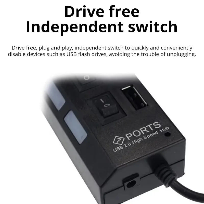 Extension Hub 7-port USB 2.0