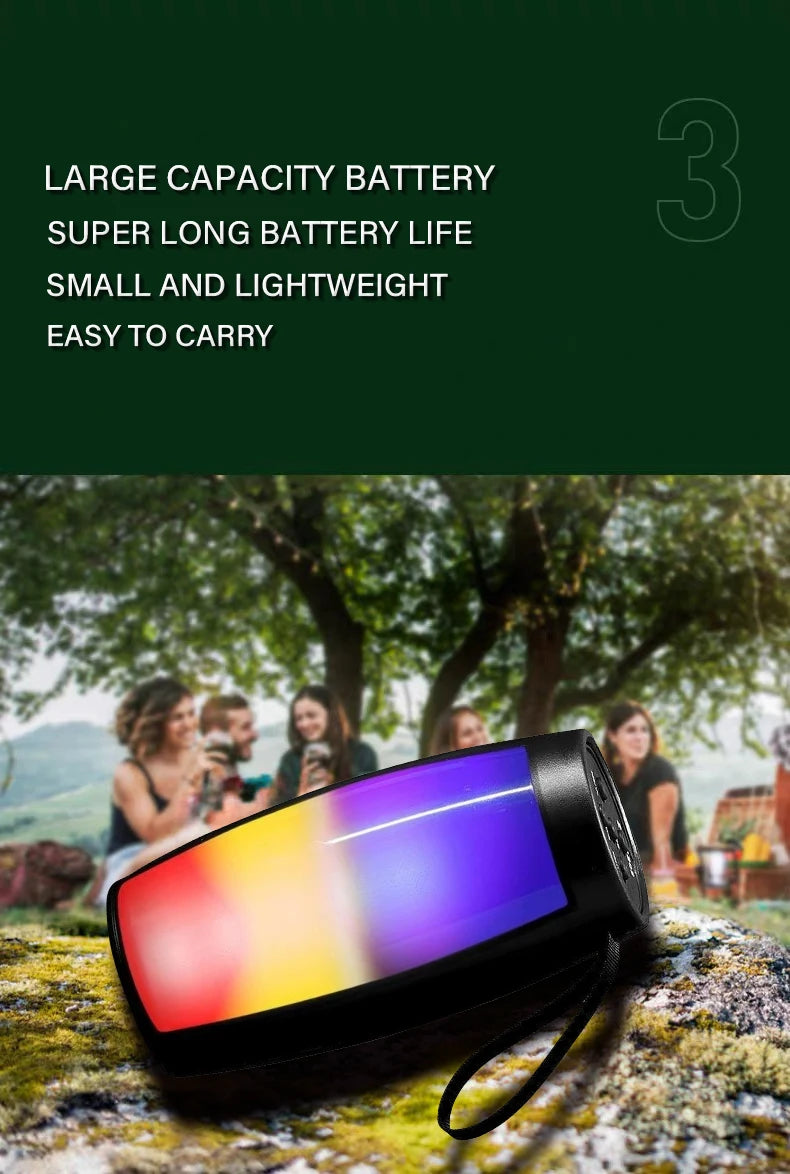 Wireless Bluetooth Speaker With LED Light