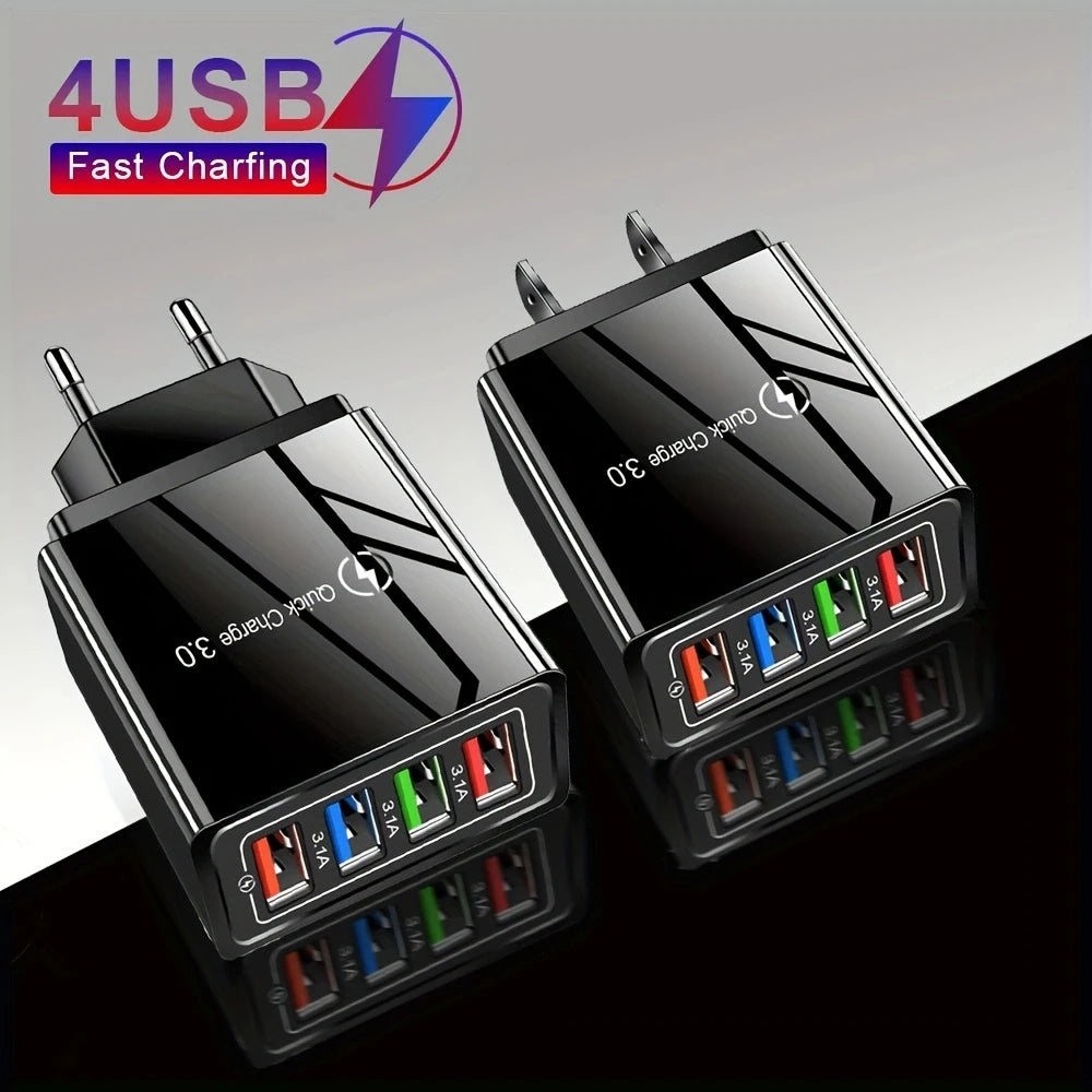 USB Charger Multi Port 4 USB Quick Charge 3.0 For Phone