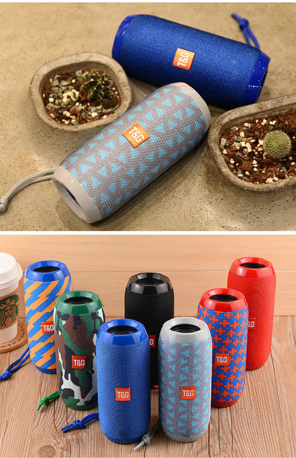 T&G Portable Sound Box Waterproof Loudspeaker