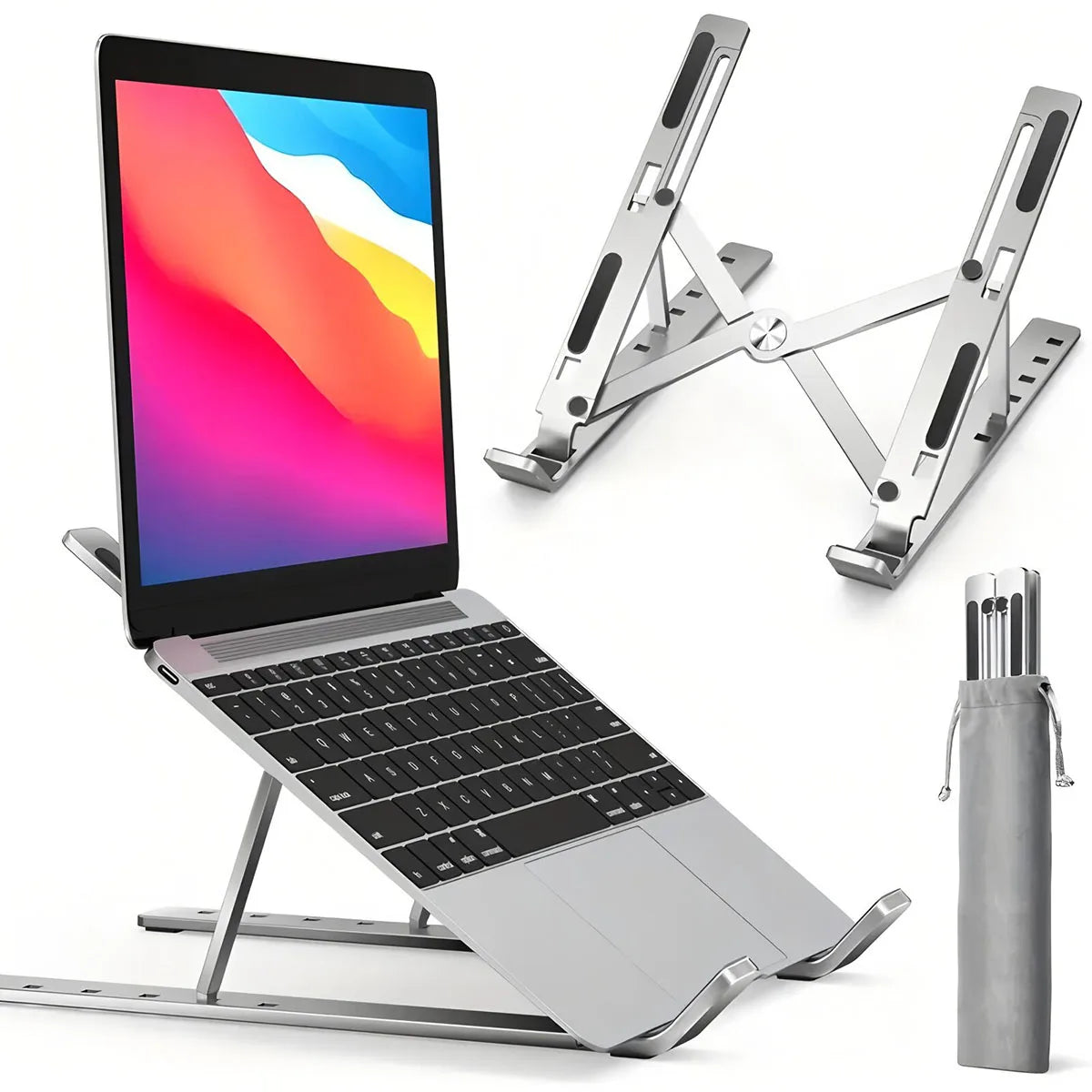 Laptop stand with 7 adjustable levels