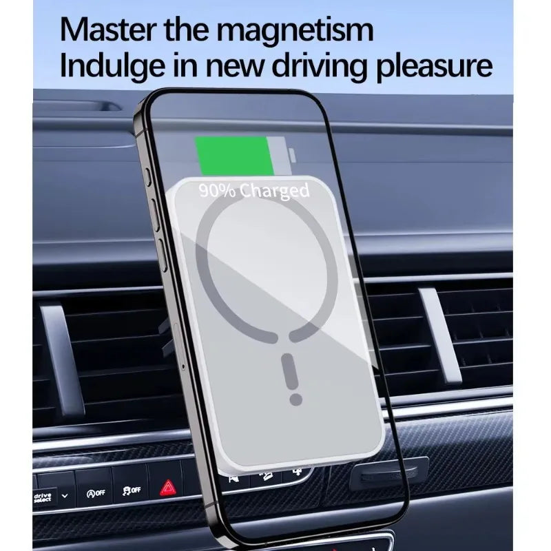 Magnetic Wireless Car Charger Outlet Phone Holder for iPhone