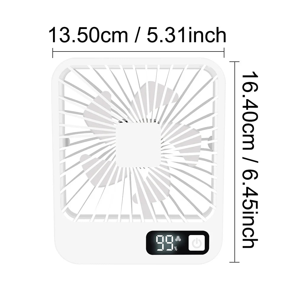 Portable Desktop Fan Rechargeable