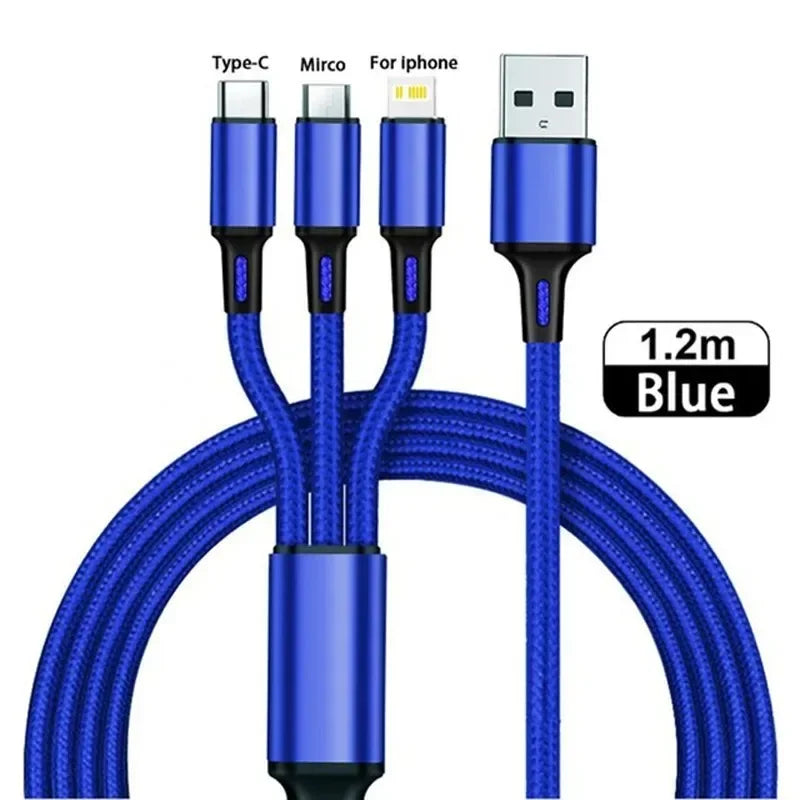 3-in-1 fast charging cable