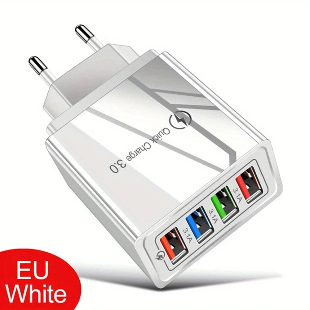 USB Charger Multi Port 4 USB Quick Charge 3.0 For Phone