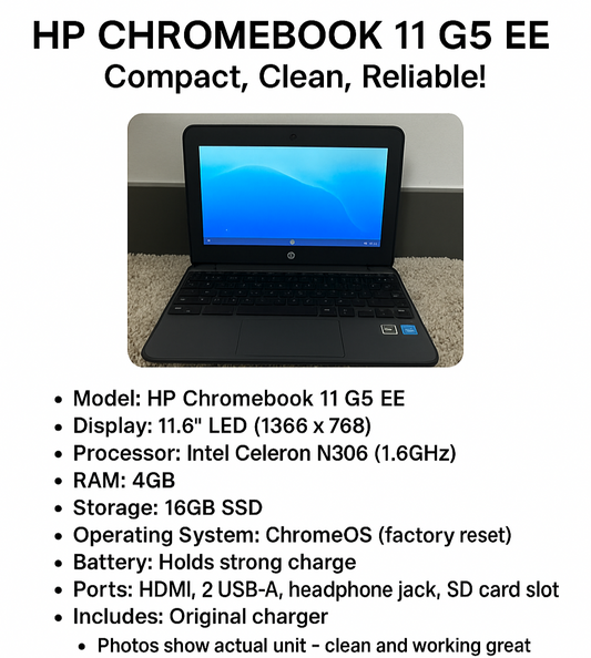 HP Chromebook 11 G5 EE