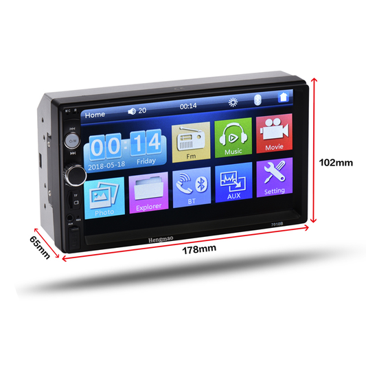 Hd 7 Inch Car Stereo Radio Multimedia Bt Audio