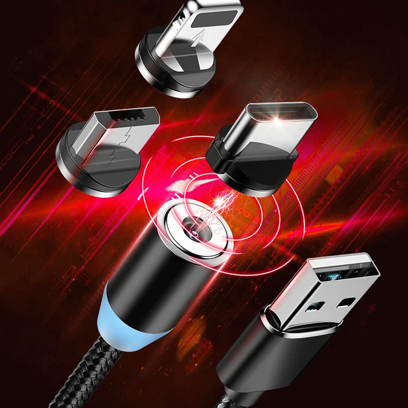 LED Magnetic Fast Charging Type C Cable
